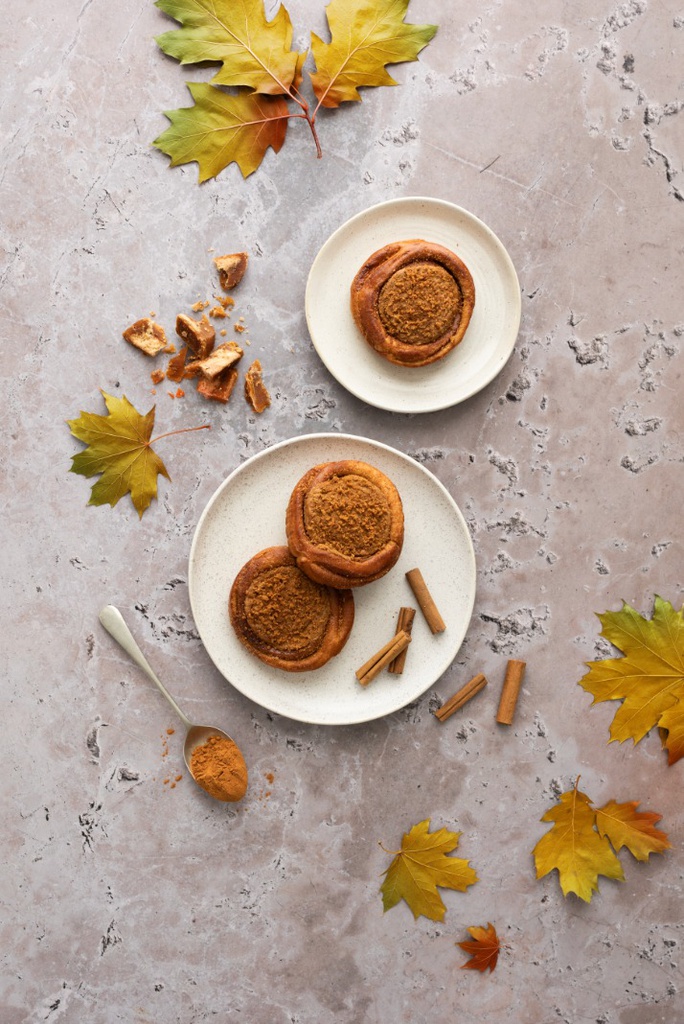 Cinnamon roll spéculoos, caramel